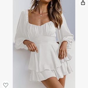 White Off Shoulder Romper